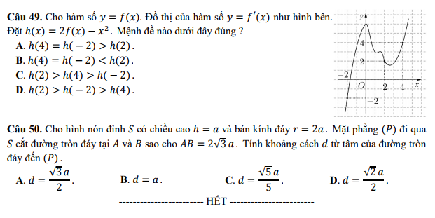 de thi thpt quoc gia mon toan 2017 ma de 101 10