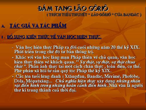 phan tich doan trich dam tang lao gorio cua ban dac